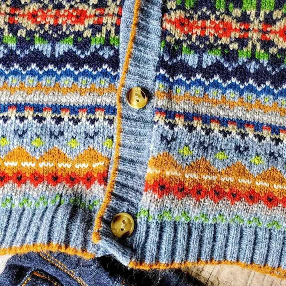 Starting Out Baby Boys 9m Outfit - Knit Cardigan Sweater and Jeans